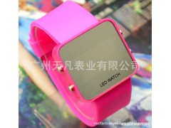LED塑胶镜专业生产LED电子表 质量好当镜子照呢 LED塑胶镜子表图1