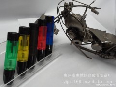 奇明蓝光经典火机 带灯 可充气精品时尚创意电子打火机 可调火图1