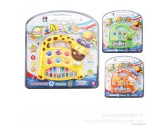幼早教英文玩具 益智灯光音乐电子琴 动物造型 100元起支持混批图1