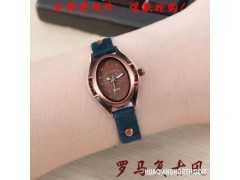 正品手表批发 韩国石英表 时装表 韩版时尚女士皮带品牌复古手表图1