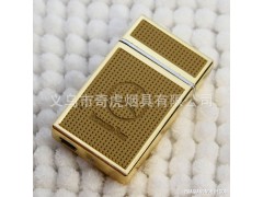 创金属翻盖车标环保电子点烟器 充电打火机 批发图1