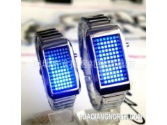高档创意情侣手表 72灯LED电子手表 韩版情侣led手表 深圳手表图1