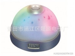 供应电子钟、七彩投影钟，星空投影闹钟、促销礼品钟、图1