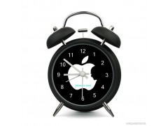 厂家供应纪念乔布斯闹钟 电子闹钟 双铃闹钟图1
