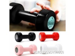 精品热销 创意可爱哑铃闹钟 举重闹钟 电子闹钟 精品闹钟 日历钟图1