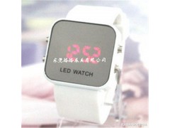 白色LED节能冷光运动手表方形电子LED多功能休闲手表图1