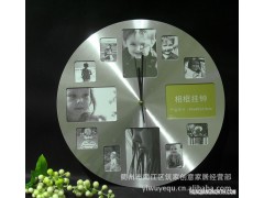夏季特供低价销售铝合金相框挂钟，电子挂钟，工艺挂钟，相框挂钟图1