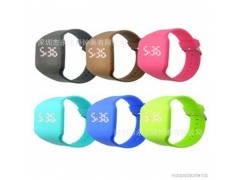 供应低价LED灯硅胶电子手表超薄触摸屏l礼品碗表手表026外贸热销图1