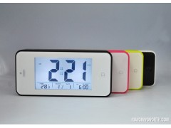 触摸感应闹钟 电子创意时钟 静音夜光懒人贪睡 iphone5聪明钟图1