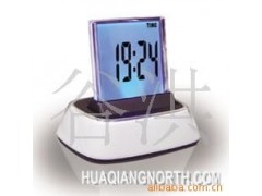 【现货供应】可加logo七彩座式电子钟 中式风格电子钟 优质电子钟图1