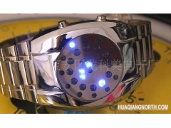 供应爆款led电子手表 新款 时尚个性超炫手表tvg韩版手表 全钢图1
