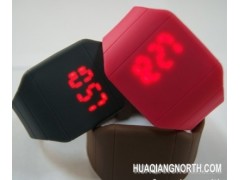 鼎峰供应超薄手表 电子超薄触摸手表 连体手表厂家批发图1