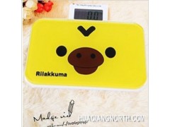 创意可爱卡通家用电子轻松熊 小鸡电子称体重秤 迷你健康人体秤图1