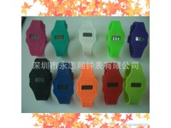 厂家最低价提供环保硅胶表 超薄电子表 F-010 多色选择 轻便 轻巧图1
