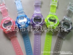 供应大号糖果色手表 运动腕表 塑胶电子表 儿童手表礼品电子表图1