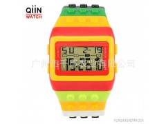 DD0001工厂手表批发 多动能运动表 防水积木手表 乐高表 大量现货图1