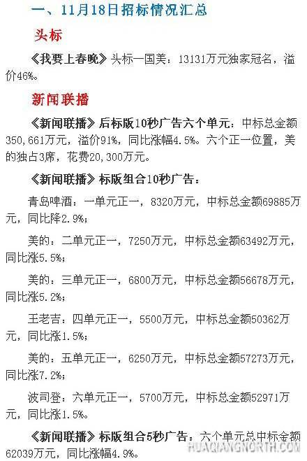 央视2014广告招标 家电云集《新闻联播》