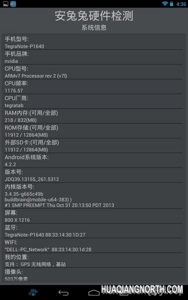 英伟达Tegra Note平板跑分曝光 成绩惊人