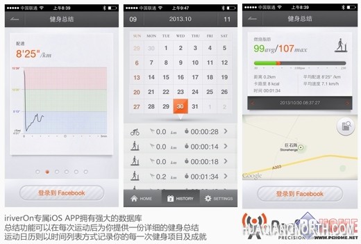 iriverOn专属APP你呈现全面健身数据
