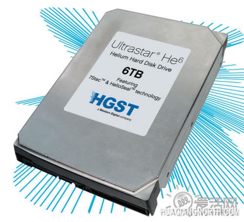 西数发布充氦硬盘 单盘七碟片最高容量达6TB