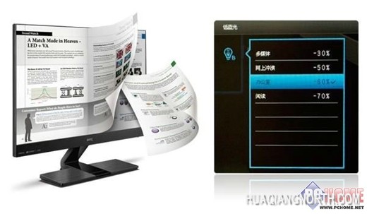 明基首创滤蓝光不闪屏显示器