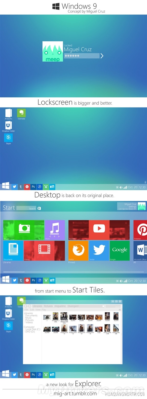 Windows 9长这个样子你会喜欢么？