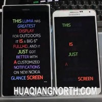 Lumia 1520全新显示技术 室外显示效果完胜Note 3