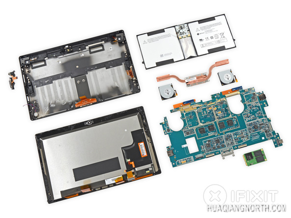 微软Surface Pro 2拆解 自行修复难度很大