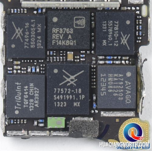 iPhone 5S拆解：北美、亚太版射频前端对比