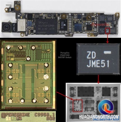 iPhone 5S拆解：北美、亚太版射频前端对比