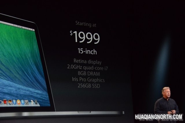 苹果升级MBP Retina 起售价降低200美元