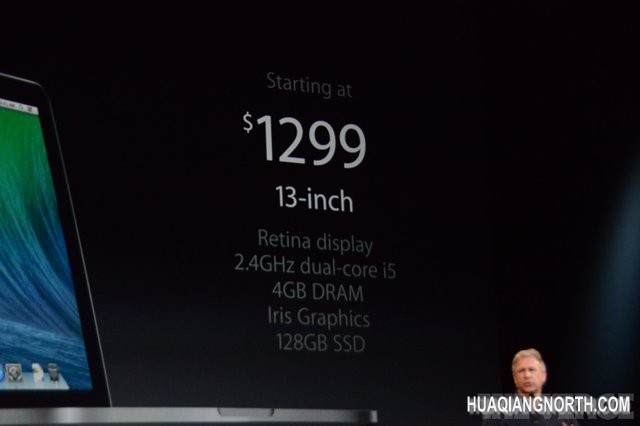 苹果升级MBP Retina 起售价降低200美元
