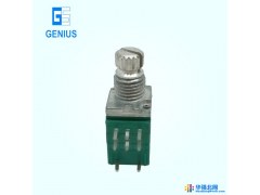 台湾GENIUS直销RD925S   方形旋转带开关的立式电位器  免费拿样图1