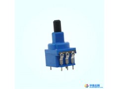 供16mmB500K碳膜电位器  B500K带开关电位器  B500K旋转式开关电位器  厂家直销R16P2S系列图1
