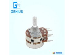 GENIUS电位器 东莞生产直销R2410G  旋转双联电位器 大功率环保电位器图1