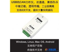 USB-CAN分析仪 中继 兼容ZLG CANopen DeviceNet J1939分析双通道透明传输支持中继 适配器图1