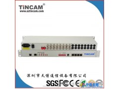 供应深圳天博TINCAM-16E1PDH光端机IU机架式  光端机批发 光纤收发器厂家图1