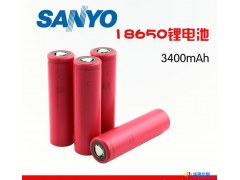 18650锂电池 3.7v3400mAh三洋进口电芯 强光手图1