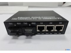 厂家供应TSKYEE/天野 TY-CX02G-3DA百兆2光3电光纤收发器 2光3电 单模单纤收发器  10/100图1