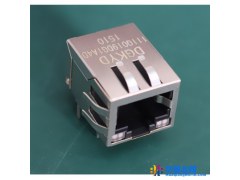 1X1带灯RJ45网络接座  集成RJ45带变压器厂家供应电脑连接器图1