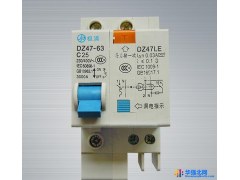 极浦电工断路器1P25A空开带漏电 家用小型保护器 厂家直销图1