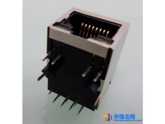 以太网连接座带灯　集成变压器带灯ＲＪ４５电脑连接器供应图1