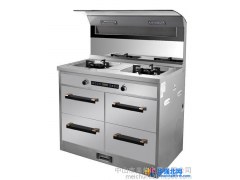 供应美炊M54B集成环保灶广东集成灶品牌不锈钢拉丝台面集成灶环保灶图1