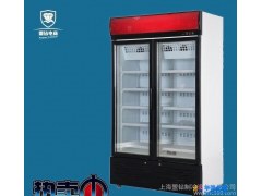 两门冷冻 风冷 玻璃门超市冷柜冰激凌柜速冻食品展示柜盟钻M-GD1200图1