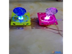 财集富ZJ-6868A-1游戏机配件 七彩水晶游戏机电玩设备亲子娱乐机摇杆图1