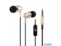 金指源创 HST-52耳机入耳式 带麦 耳机厂家 耳机批发（金色）图1
