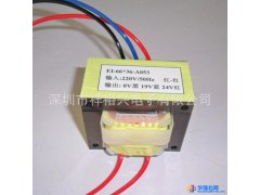EI 66*36VDE PP料骨架黑片退火铁片深圳坂田方形变压器厂家直供图1