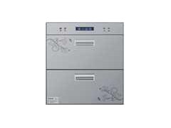 供应OEM嵌入式消毒柜 100A815 银色双门 OEM 消毒柜白机图1