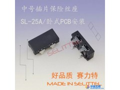 【厂家直销】SL-25A中号插片保险丝座 卧插式保险丝片底座 赛力特图1
