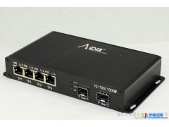 千兆2光4电光纤交换机，可级联、链路组网、SC/LC接口千兆光纤收发器图1